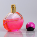 Bouteille de parfum en verre rose de forme unique de 50ml pour des femmes